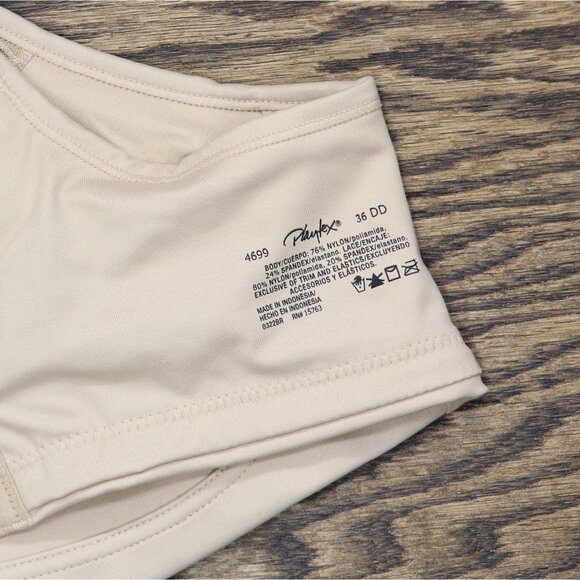 NEW Playtex Womens 18 Hour Bounce Control Wireless Bra US4699 Taupe Brown 36DD - Picture 5 of 5